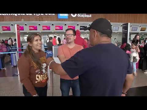 EMOTIONAL FAREWELLS AT THE AIRPORT