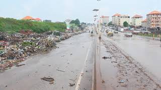 Pluie diluvienne à Conakry: des inondations et la circulation routière perturbée un peu partout