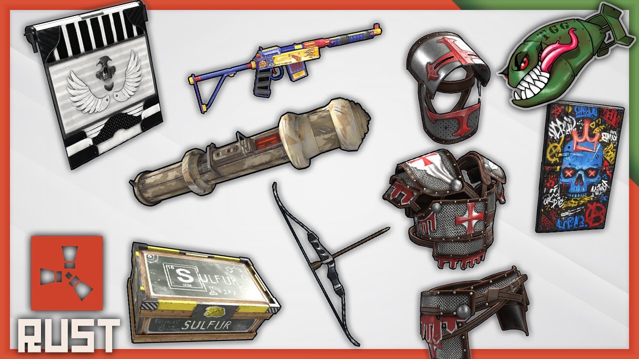 Rust Skins | Templar Roadsign, Toy SAR, Star Bow, Mili Launcher, Scientific Sulfur Box #246