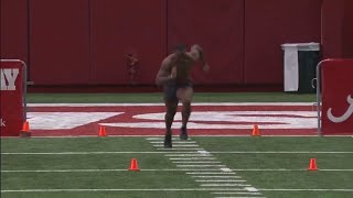 Jalen Milroe runs a 4.37 40 at Alabama Pro Day