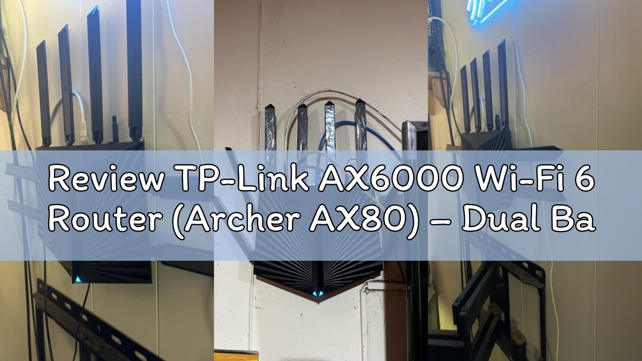 Miniatura da avaliação em vídeo de Roteador TP-Link Archer AX80 AX6000 Wi-Fi 6 Banda Dupla