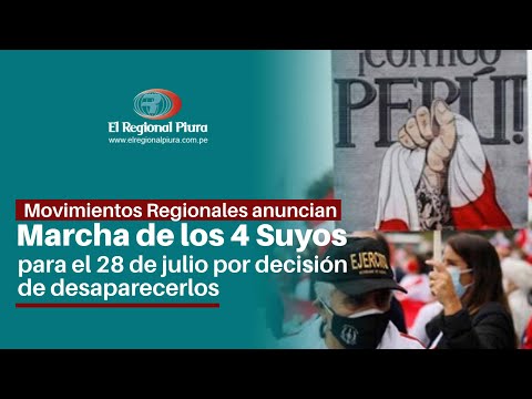 Crisis política despíerta a líderes regionales y anuncian Marcha de los 4 Suyos para el 28 de Julio