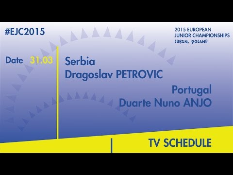 D.Petrovic(SRB) VS. D.N.Anjo(POR) #EJC2015 Lubin, Poland