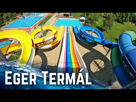 ALL WATER SLIDES at Eger Termál, Hungary! (GoPro POV)