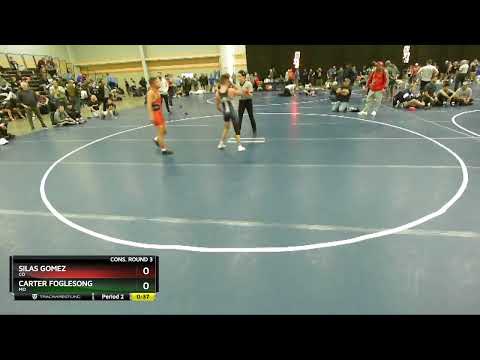 106 Lbs Cons. Round 3 - Silas Gomez, CO Vs Carter Foglesong, MO 6f13