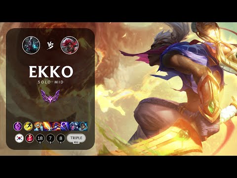 Ekko Mid vs Katarina - KR Master Patch 13.13