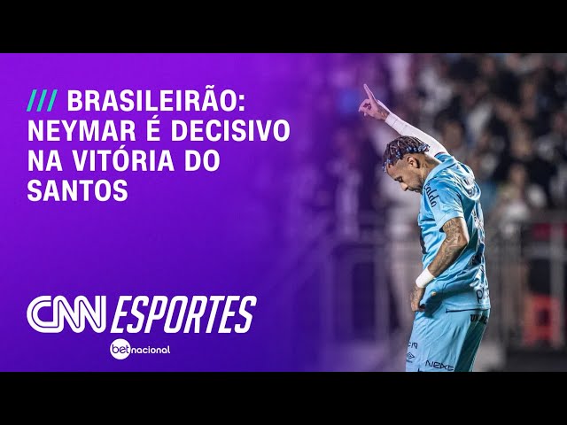 Neymar é decisivo na vitória do Santos no Brasileirão | CNN NOVO DIA