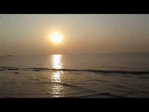 Beautiful sunset at Dahanu beach. Maharastra.