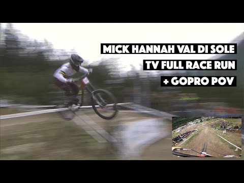 Mick Hannah TV + Gopro overlay full race run Val di sole 2021