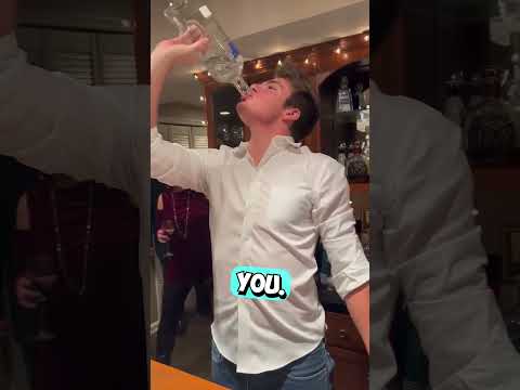 He Proved to His Friends He Could Drink the Entire Bottle 😳 #shorts