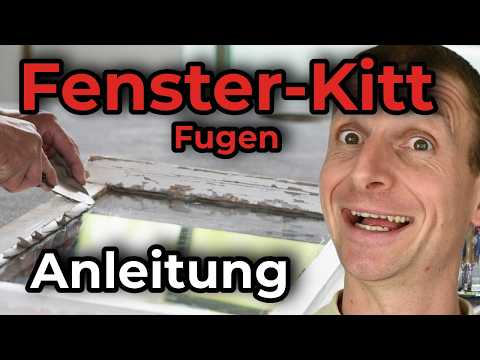 Leinölkitt Fugen erneuern -  alte Fenster einglasen | ImmoTrainer Hauswart Wetzikon