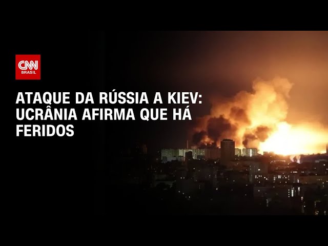 Rússia ataca Kiev com drones e mísseis e deixa feridos | AGORA CNN