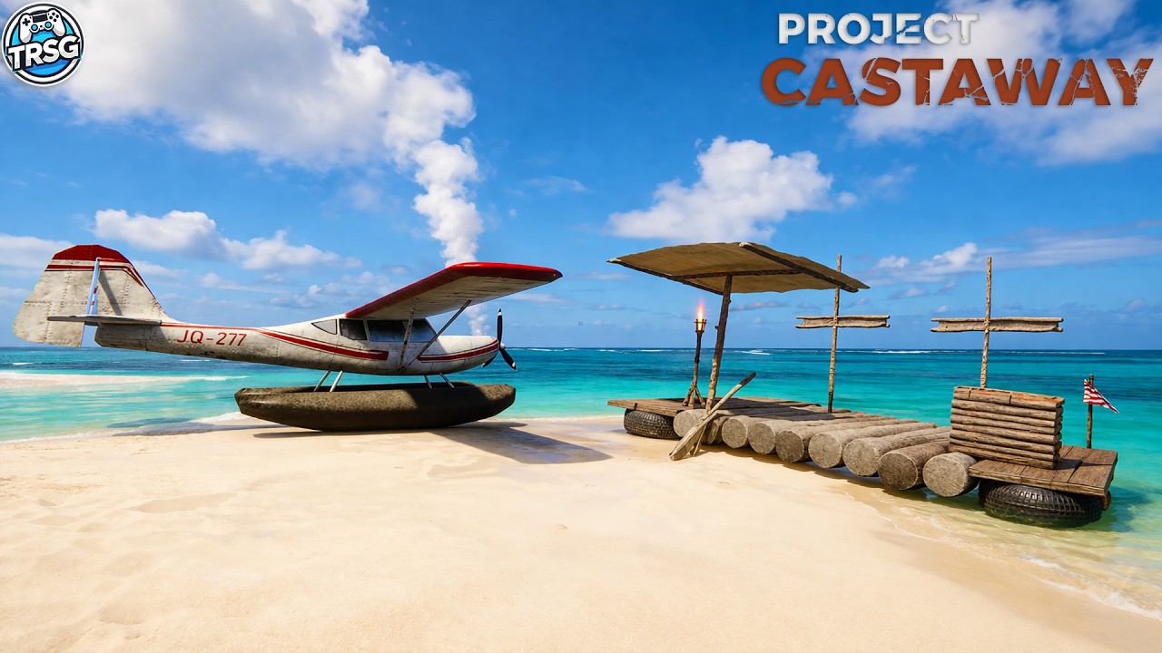 New Tropical Island Survival Game, Raft and Crashed Plane - Project Castaway Full Release