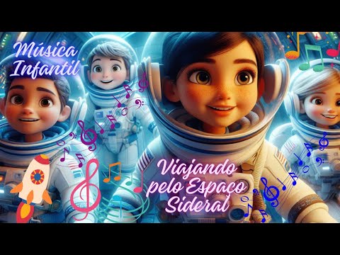 Viajando pelo Espaço Sideral👨‍🚀👩‍🚀🚀 |Música Infantil 🎼| Videoclipe Infantil 🎼