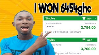 How I won 6454ghc using this strategy on Sportybet - Win bet with this trick - Betting Tricks