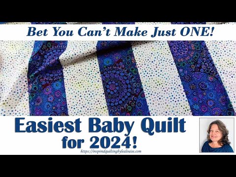Easiest Baby Quilt You Can Make Today #quiltingforbeginners