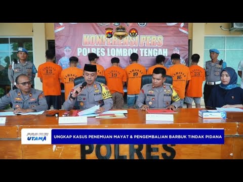 POLRES LOTENG KONPERS PENGEMBALIAN BARBUK &amp; PENEMUAN MAYAT