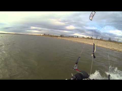 Gopro Test am See 28.12.13 Kiteboarding 2