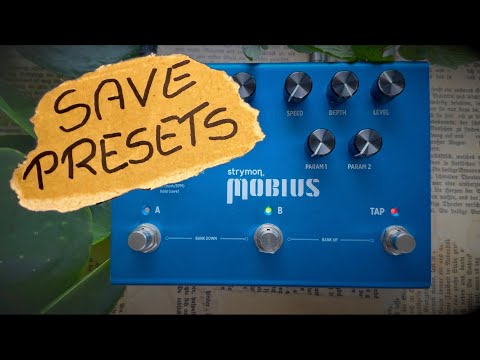 How to save presets in Mobius, TimeLine and BigSky