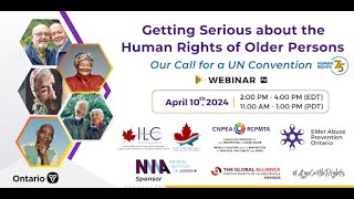 Getting Serious about the Human Rights of Older Persons – Our Call for a UN Convention