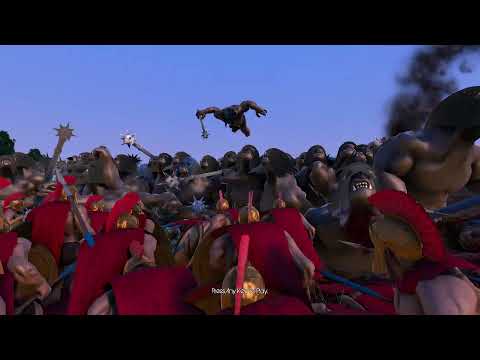 10000 Spartans vs 1000 Mountain Troll Ultimate Epic Battle Simulator UEBS Games Zeropi Enjoy  Subscr