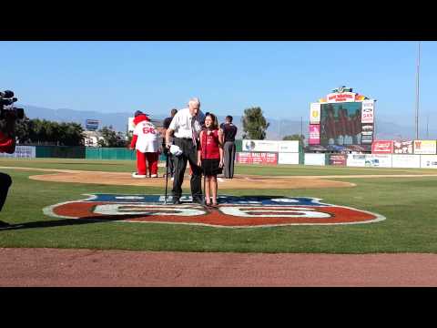 8/11/13 National Anthem at Inland Empire 66ers