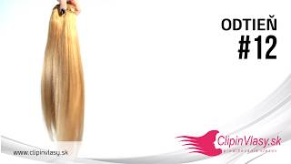 Clip-in cop 55cm, 85g #12 | karamelová blond
