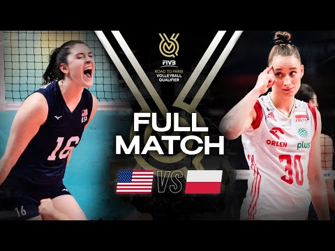 🇺🇸 USA vs 🇵🇱 POL - Paris 2024 Olympic Qualification Tournament | Full Match - Volleyball