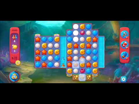 Fishdom Hard Level 11565 (with Double Lightning Booster) @choraelmin