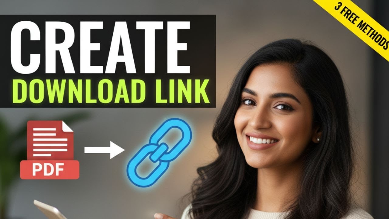 How to Create a Downloadable URL Link for a PDF (FREE & EASY)