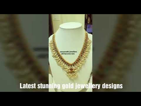 Latest stunning gold jewellery designs