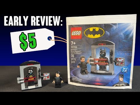 EARLY REVIEW: $5 LEGO Batman "Bruce Wayne and the Batsuit" Polybag Set 30726