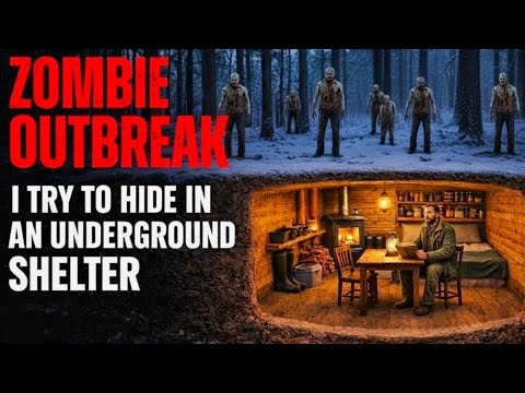 ZOMBIE OUTBREAK : I try to Survive in a Hidden underground shelter while there is a zombie outbreak