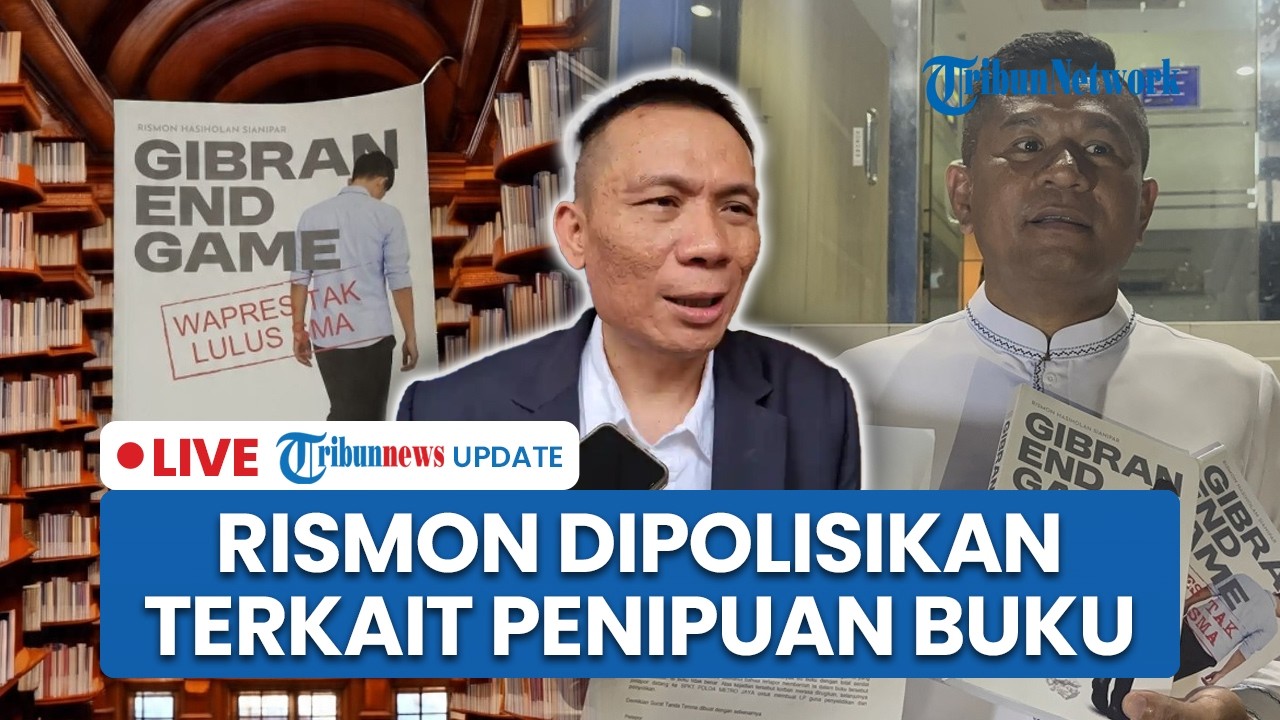 LIVE: Rismon Sianipar Dipolisikan ke Polda Metro terkait Dugaan Penipuan Buku 'Gibran End Game'