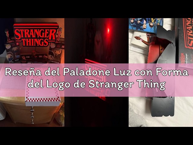 Vídeo relacionado con Paladone Luz con Forma del Logo de Stranger Things, 30 cm (11,8") de Ancho, Lámpara de Pared o Escritorio con Alimentación USB o Pilas, Modos de Luz Fase y Pulso, Producto Oficial de Netflix