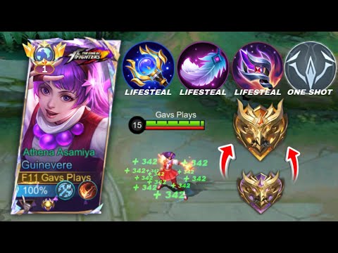 GUINEVERE HIGH TRUE DAMAGE BUILD AUTO 1 SHOT DELETE 2025! ( Guinevere best build 2025 ) 