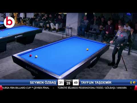 SEYMEN ÖZBAŞ & TAYFUN TAŞDEMİR Bilardo Maçı - BURSA FBN BILLIARD CUP-ÇEYREK FİNAL