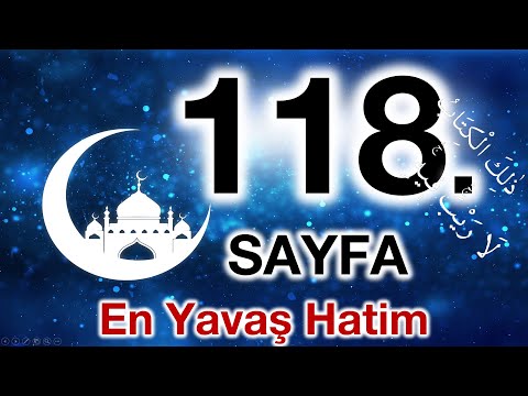 Kuran 118. sayfa / Maide Suresi 14. sayfa / yavaş okuyuş 6. cüz 118. sayfa / ok takipli 118. sayfa
