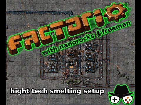 FACTORIO - High-tech super fast smelting setup (tutorial included)