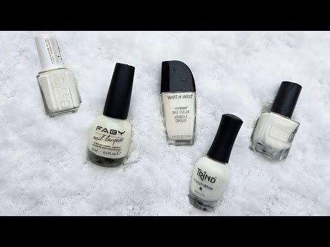 5X Nail Polishes - CLOUD DANCER Pantone Colour Of The Year 2026 💅❄️✨️ - femketjeNL