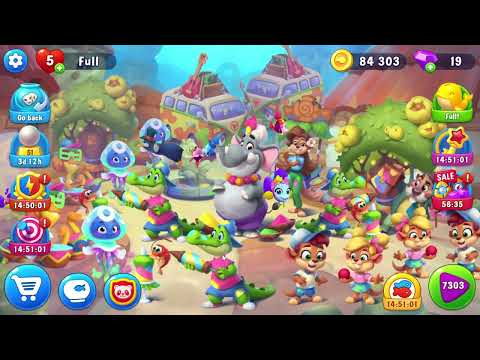 Fishdom 7303 Super Hard Level - 12 moves - NO BooSTERS