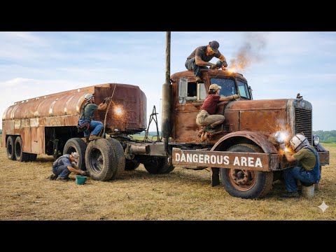 1960 Peterbilt Truck from Hell | Extreme Washing & Restoration (So Satisfying)
