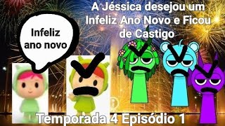 Jessica wished everyone a Happy New Year and got punished (Season 4 Episode 1)