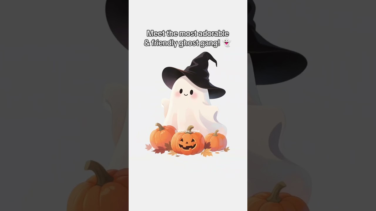 Looking for the Cutest Halloween Clipart? 👻 Kawaii Ghosts for Crafts