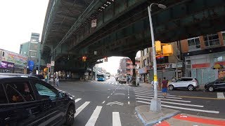 Cycling in NYC to Howard Beach from Astoria, Queens via Broadway, Queens Blvd &amp; Woodhaven Blvd