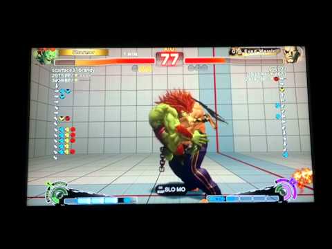 SSF4 AE 2012: scarface316randy(Blanka) vs GOGY09(The King of kings sagat )match 2