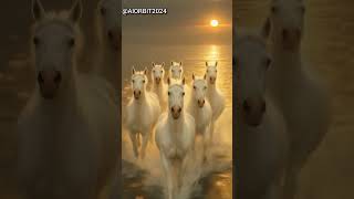 7 White Horses of Success 🐎🌅 | Vastu Energy | #Shorts
