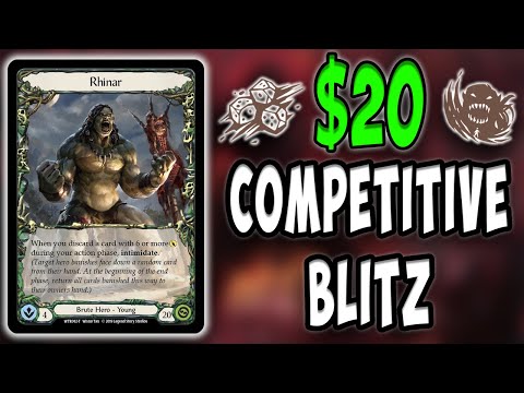 WIN BY TURN THREE Rhinar Budget Blitz Deck Tech! : Flesh and Blood