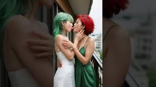 Download lagu When I think of you 🩸 Kissing 🔥 Lesbian Love 💋 #japanese #kissing mp3