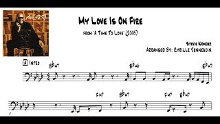 My Love Is On Fire (bass &amp; chords) - Stevie Wonder